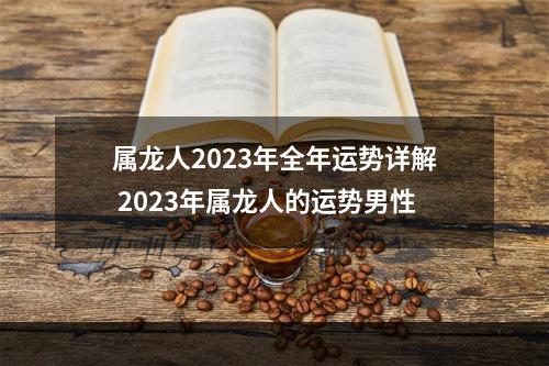 属龙人2023年全年运势详解 2023年属龙人的运势男性