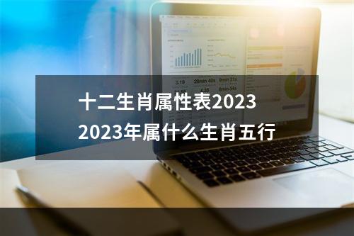 十二生肖属性表2023 2023年属什么生肖五行