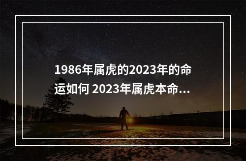 1986年属虎的2023年的命运如何 2023年属虎本命年可以买房吗本命年买房要注意什么