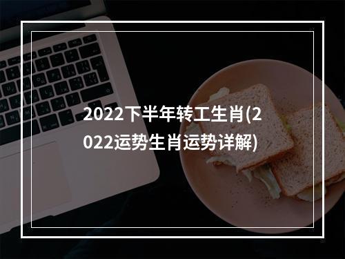 2022下半年转工生肖(2022运势生肖运势详解)