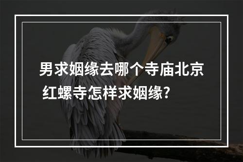 男求姻缘去哪个寺庙北京 红螺寺怎样求姻缘?