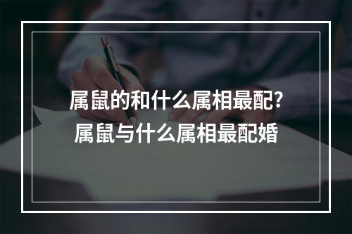 属鼠的和什么属相最配? 属鼠与什么属相最配婚