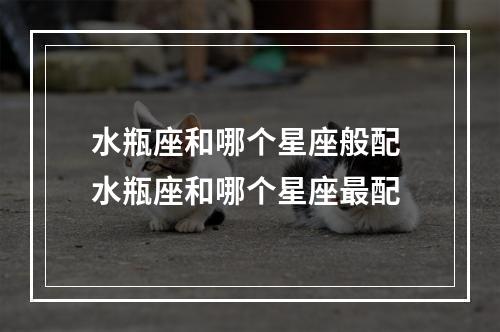 水瓶座和哪个星座般配 水瓶座和哪个星座最配