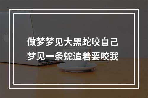 做梦梦见大黑蛇咬自己 梦见一条蛇追着要咬我