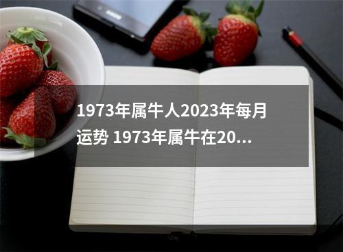 1973年属牛人2023年每月运势 1973年属牛在2023年8月21日的运势