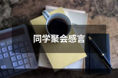 同学聚会感言