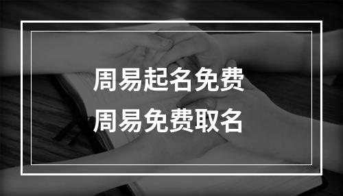 周易起名免费 周易免费取名