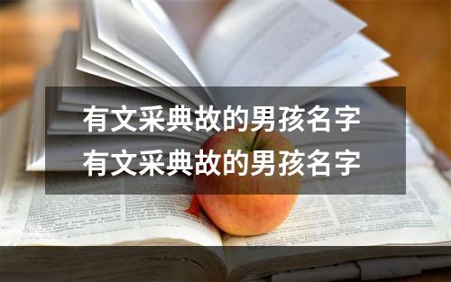 有文采典故的男孩名字 有文采典故的男孩名字