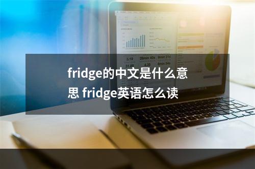 fridge的中文是什么意思 fridge英语怎么读