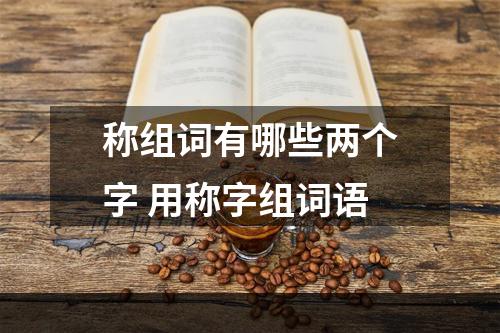 称组词有哪些两个字 用称字组词语