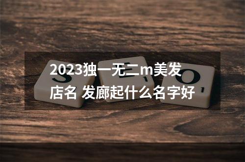 2023独一无二m美发店名 发廊起什么名字好