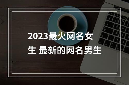 2023最火网名女生 最新的网名男生