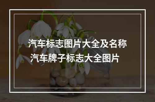 汽车标志图片大全及名称 汽车牌子标志大全图片