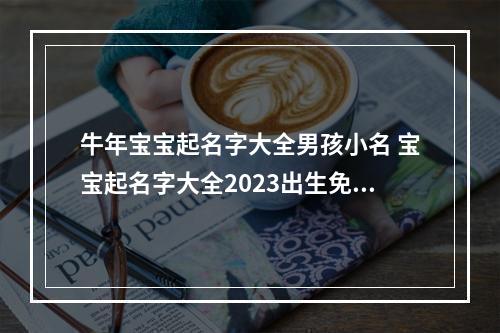 牛年宝宝起名字大全男孩小名 宝宝起名字大全2023出生免费