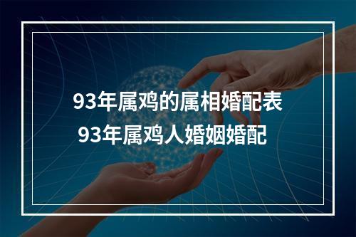 93年属鸡的属相婚配表 93年属鸡人婚姻婚配