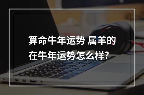 算命牛年运势 属羊的在牛年运势怎么样?