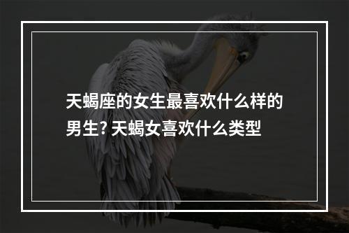 天蝎座的女生最喜欢什么样的男生? 天蝎女喜欢什么类型