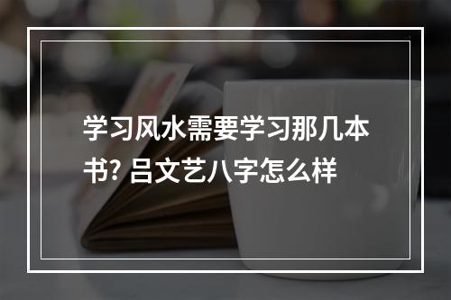 学习风水需要学习那几本书? 吕文艺八字怎么样