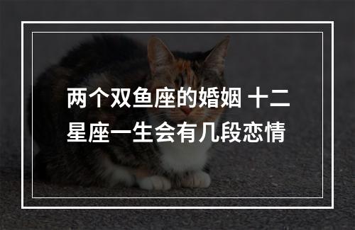 两个双鱼座的婚姻 十二星座一生会有几段恋情