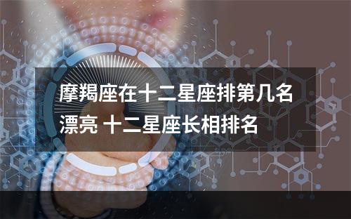 摩羯座在十二星座排第几名漂亮 十二星座长相排名
