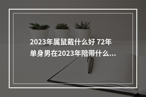 2023年属鼠戴什么好 72年单身男在2023年陪带什么吉祥物好了