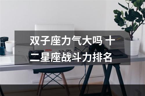 双子座力气大吗 十二星座战斗力排名