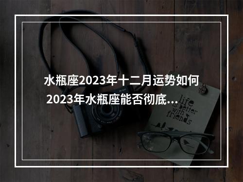 水瓶座2023年十二月运势如何 2023年水瓶座能否彻底大爆发,他们的运势会大翻身吗?