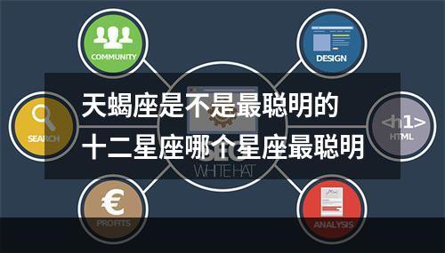 天蝎座是不是最聪明的 十二星座哪个星座最聪明