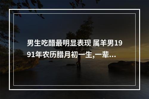 男生吃醋最明显表现 属羊男1991年农历腊月初一生,一辈子财运如何