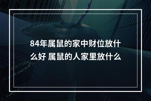 84年属鼠的家中财位放什么好 属鼠的人家里放什么