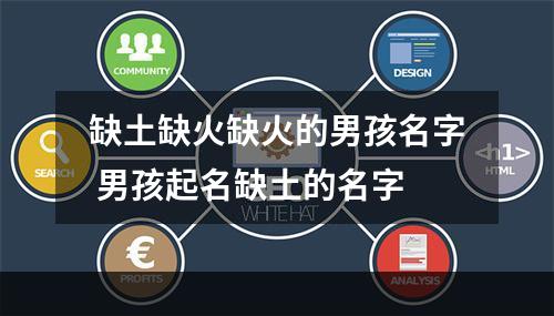 缺土缺火缺火的男孩名字 男孩起名缺土的名字