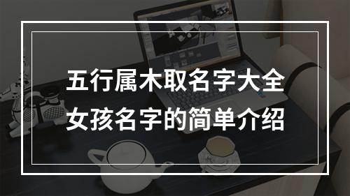 五行属木取名字大全女孩名字的简单介绍