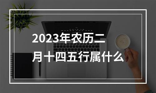 2023年农历二月十四五行属什么