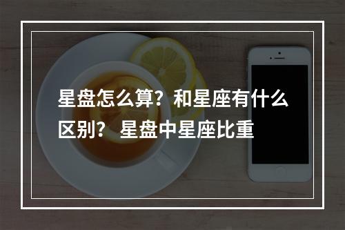 星盘怎么算？和星座有什么区别？ 星盘中星座比重
