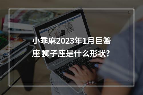 小乖麻2023年1月巨蟹座 狮子座是什么形状？