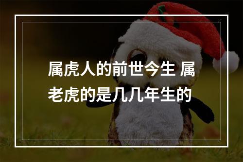 属虎人的前世今生 属老虎的是几几年生的