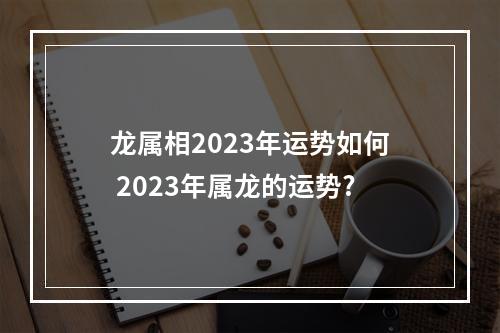 龙属相2023年运势如何 2023年属龙的运势?