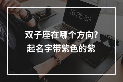 双子座在哪个方向? 起名字带紫色的紫