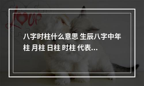 八字时柱什么意思 生辰八字中年柱 月柱 日柱 时柱 代表什么意思