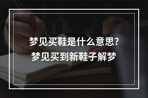 梦见买鞋是什么意思? 梦见买到新鞋子解梦