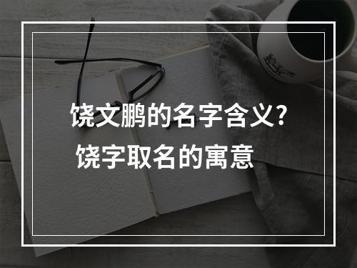 饶文鹏的名字含义? 饶字取名的寓意
