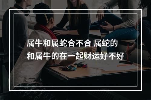 属牛和属蛇合不合 属蛇的和属牛的在一起财运好不好