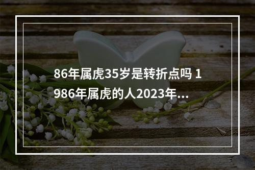 86年属虎35岁是转折点吗 1986年属虎的人2023年运势怎样?男性女性35岁虎佩戴什么好