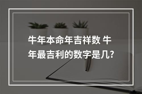牛年本命年吉祥数 牛年最吉利的数字是几?