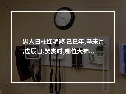 男人日柱红艳煞 己巳年,辛未月,戊辰日,癸亥时,哪位大神能给看看这个八字如何,婚姻事业...