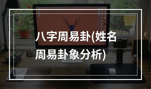 八字周易卦(姓名周易卦象分析)