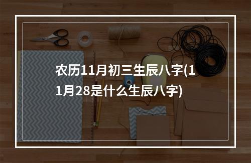 农历11月初三生辰八字(11月28是什么生辰八字)