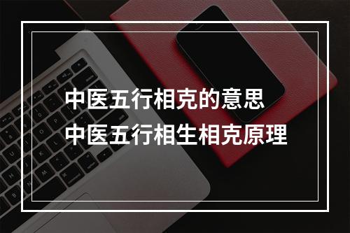 中医五行相克的意思 中医五行相生相克原理