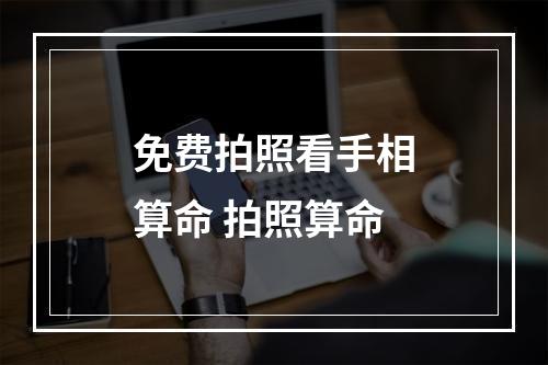 免费拍照看手相算命 拍照算命