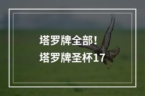 塔罗牌全部！ 塔罗牌圣杯17